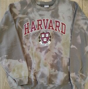 VTG Y2K Gildan Harvard University NCAA Tie-Dye Sweatshirt Men's XL